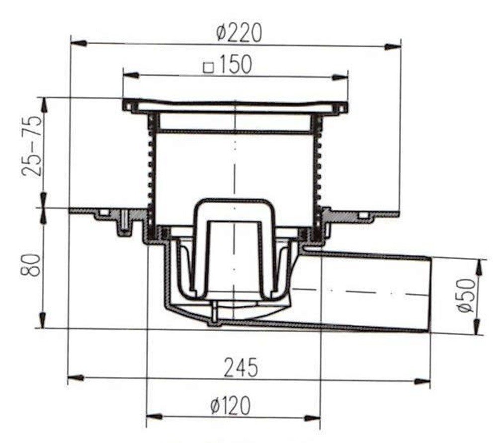 mch-381-e-bodenablauf-150x150-mm-dn50-mit-edelstahlrost image 2