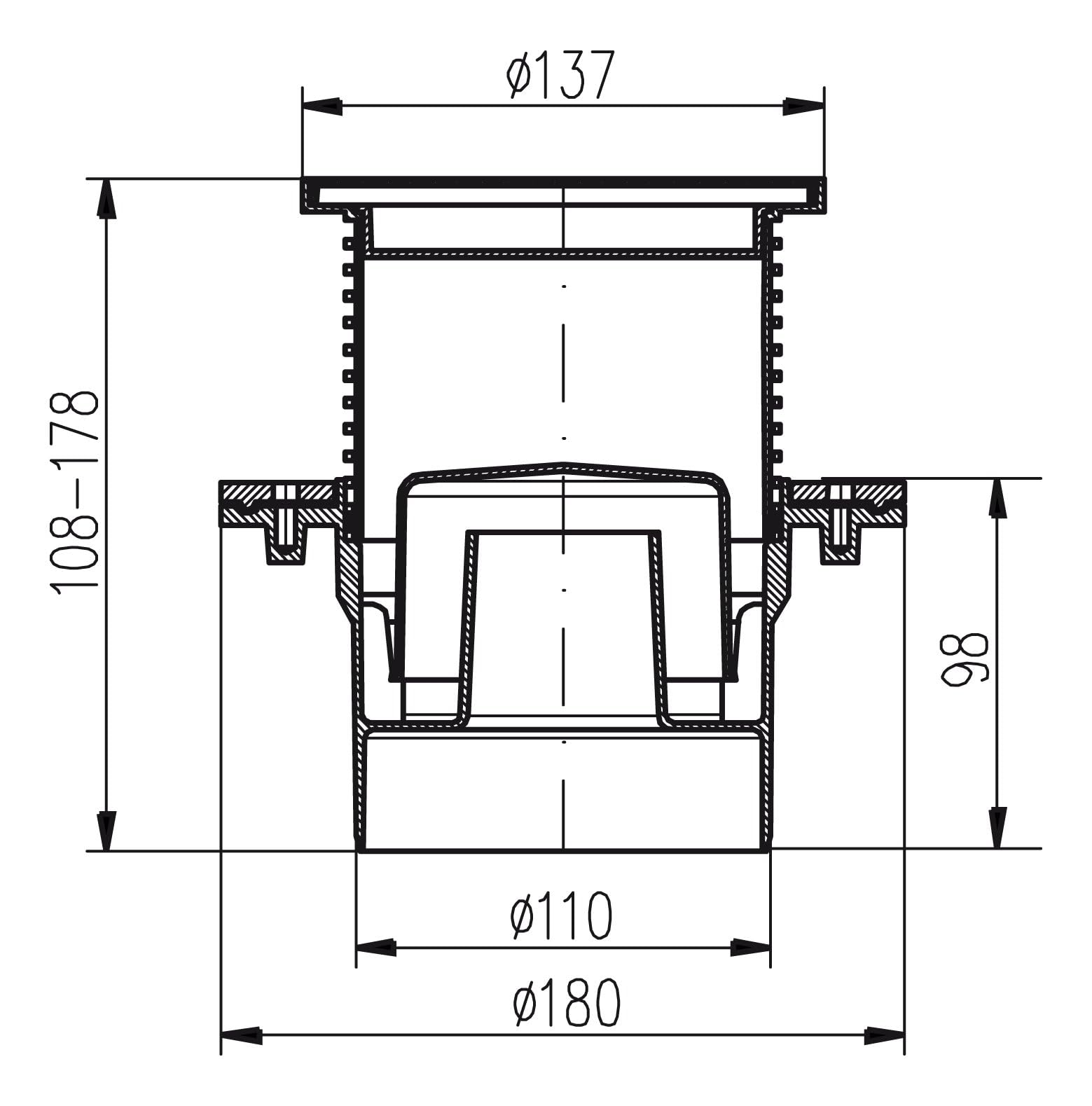 mch-431-duschablauf-edelstahlrost-rund-137-mm-dn110 image 4