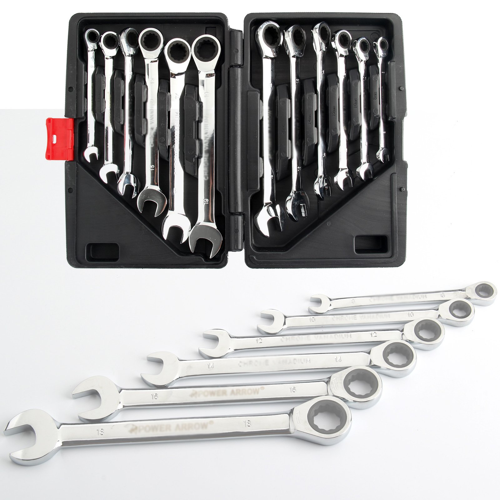 allright-handwerkzeuge-ring-ratschenschl-ssel-set-12-tlg-8-19-mm image 2