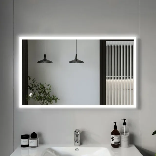 allright-led-badspiegel-beleuchtung-100x60-cm-dimmbar-3-farben image 1