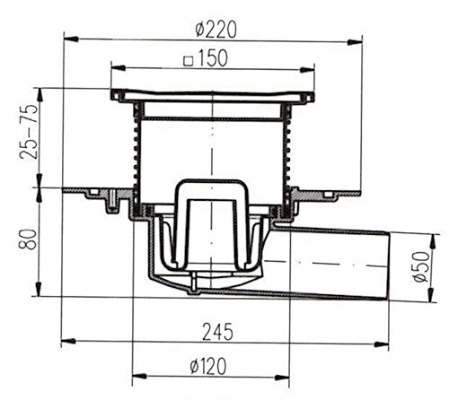 mch-381-e-bodenablauf-150x150-mm-dn50-mit-edelstahlrost image 6
