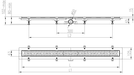 mch-klassik-floor-duschrinne-schwarz-85-cm-befliesbar image 3