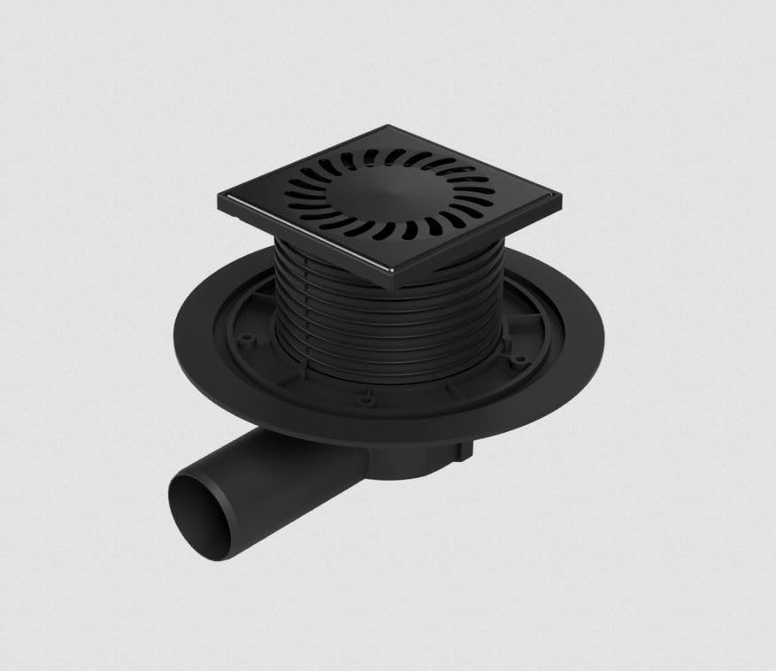 mch-381-ac-bodenablauf-edelstahl-schwarz-125x125-dn50 image 2