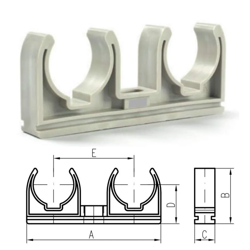 mch-doppel-rohrclip-25mm-rohrklemme-grau-50-st-ck image 1